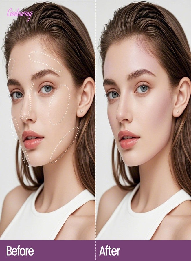 Noerrors Taupe to Mauve Cool Toned Contour Palette, Lightweight Smooth Blendable Matte Grey Pressed Powder Contour for Fair Pale Olive Light Skin, Nose Contouring Face Sculpting Cream Bronzer Makeup - Image 5